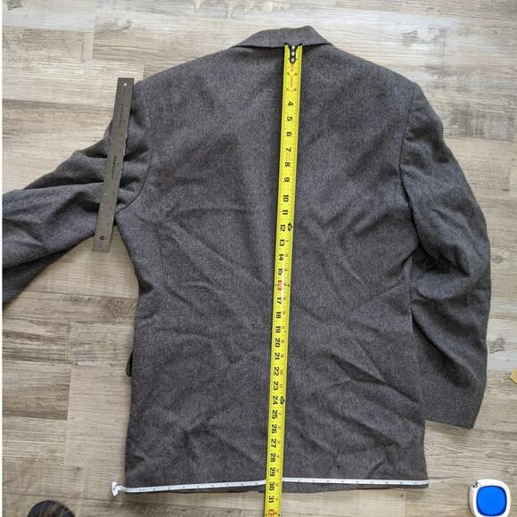 100% camel hair mens blazer size 42 Vintage Rogers Scott - Picture 6 of 9